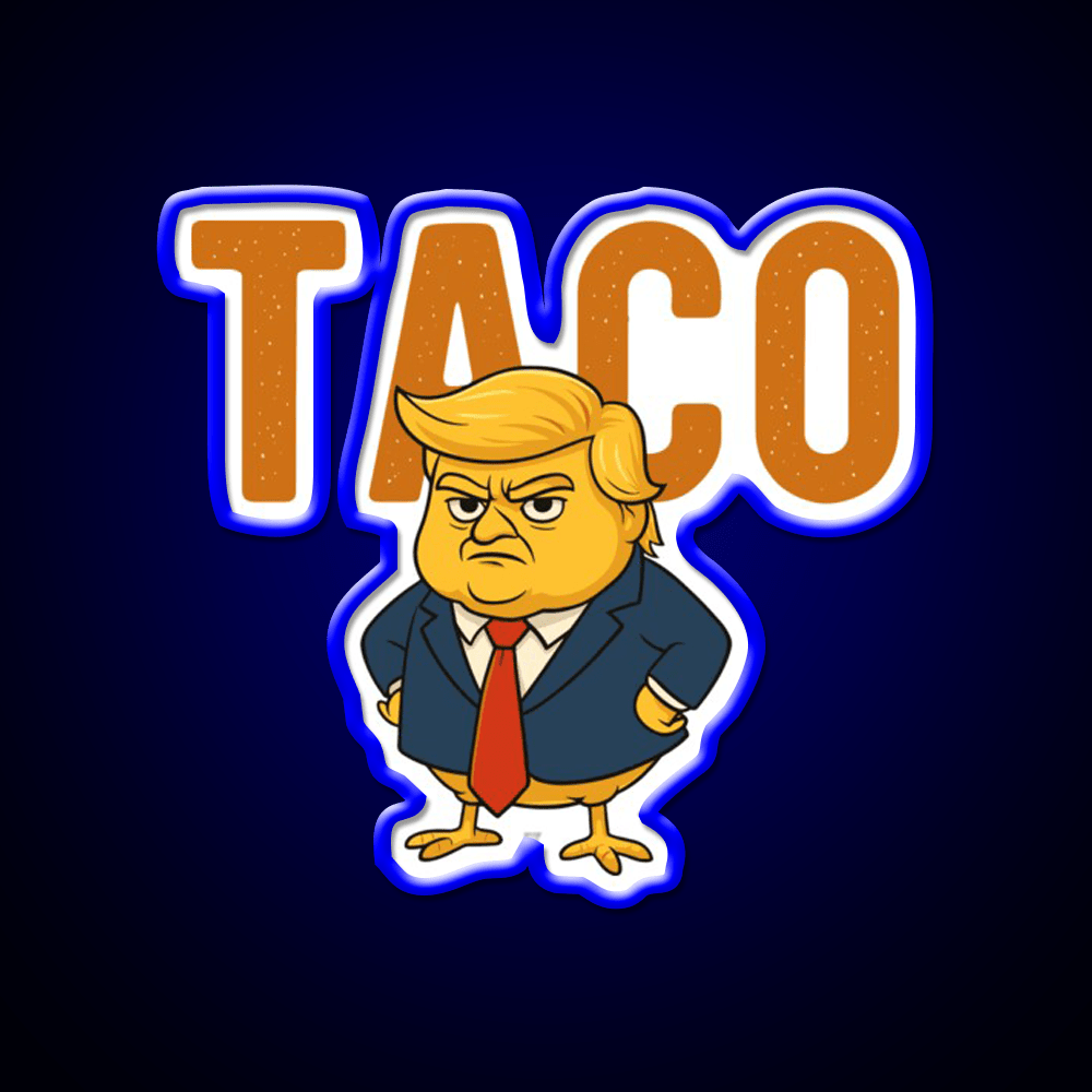 Taco Trump Always Chickens Out Taco Led Neon Sign Rgb Color - Shineneon