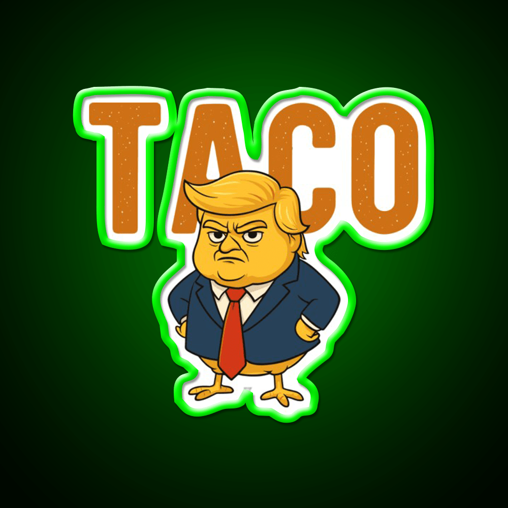 Taco Trump Always Chickens Out Taco Led Neon Sign Rgb Color - Shineneon