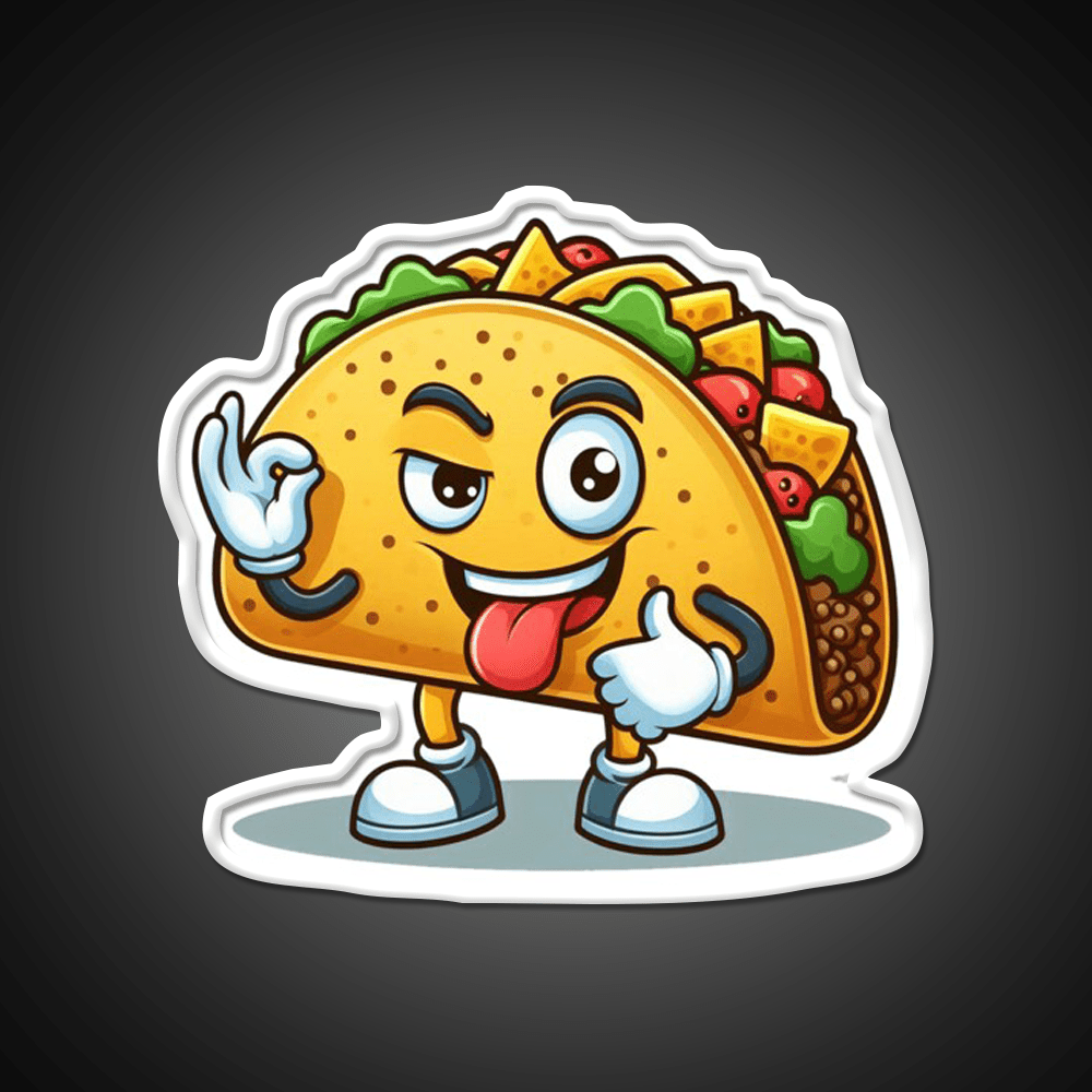 Taco Trump Lets Go Taco Funny Taco Led Neon Sign Rgb Color - Shineneon