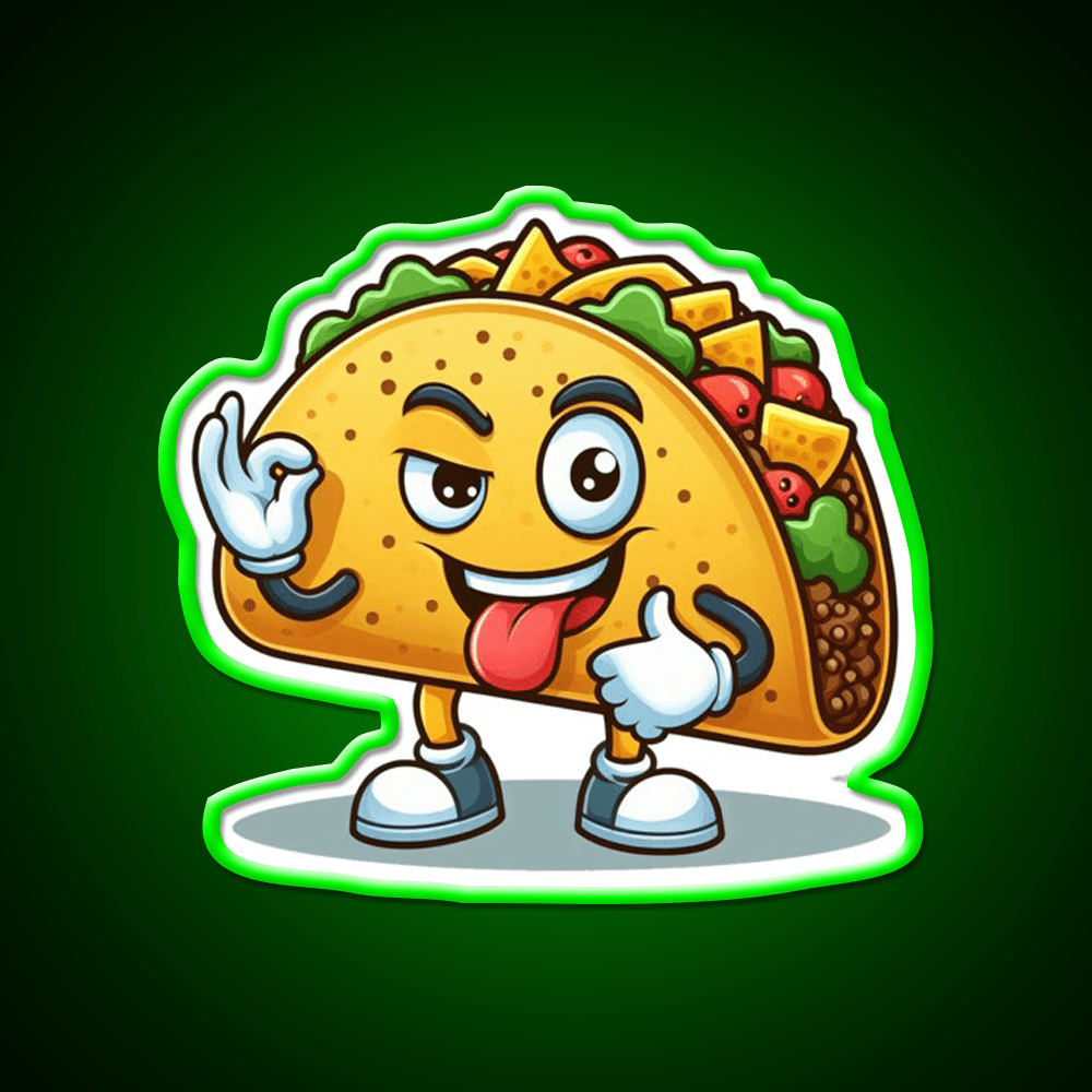 Taco Trump Lets Go Taco Funny Taco Led Neon Sign Rgb Color - Shineneon