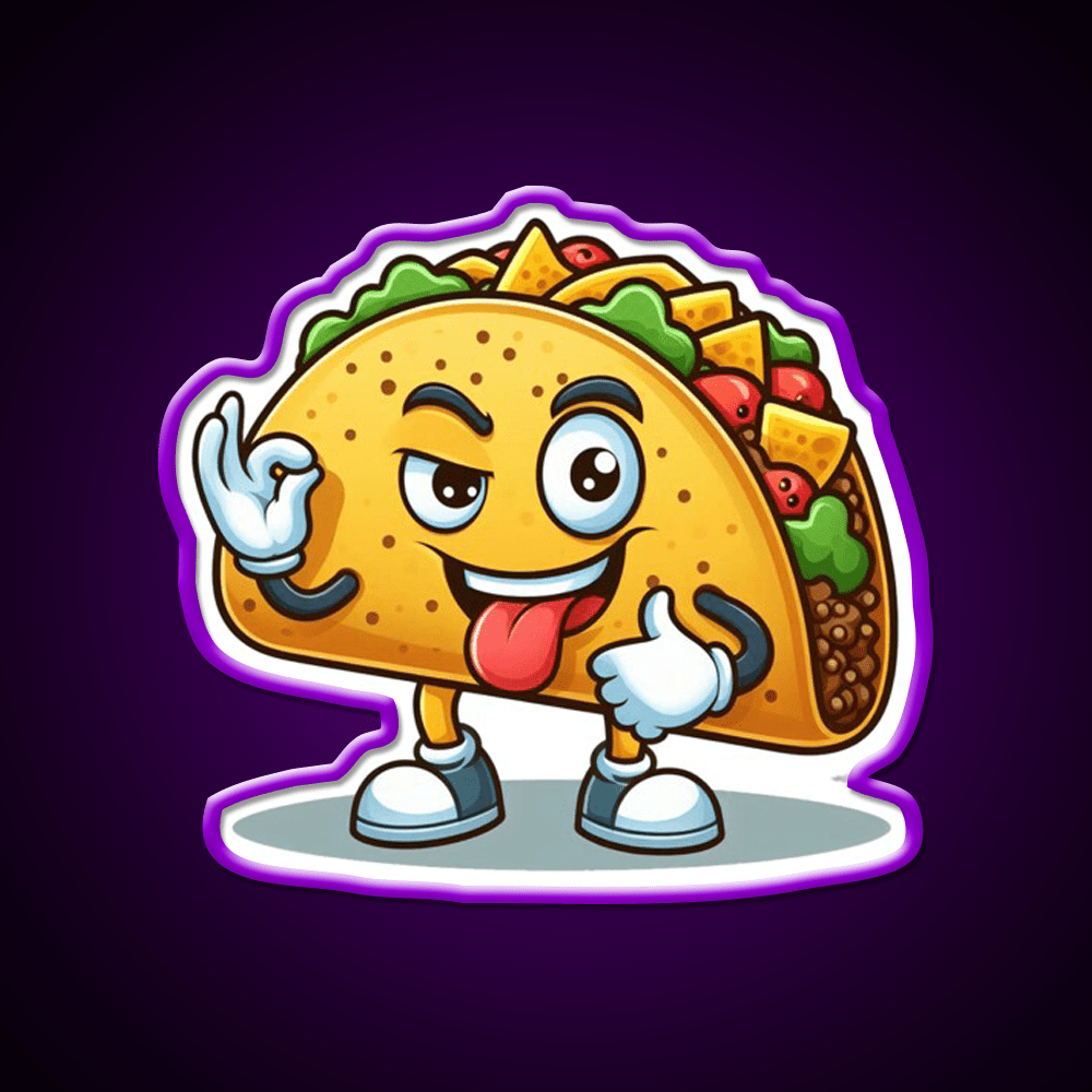 Taco Trump Lets Go Taco Funny Taco Led Neon Sign Rgb Color - Shineneon