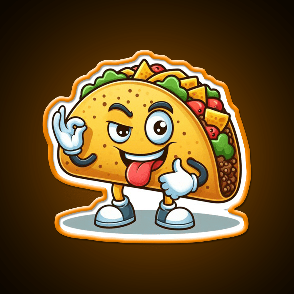 Taco Trump Lets Go Taco Funny Taco Led Neon Sign Rgb Color - Shineneon