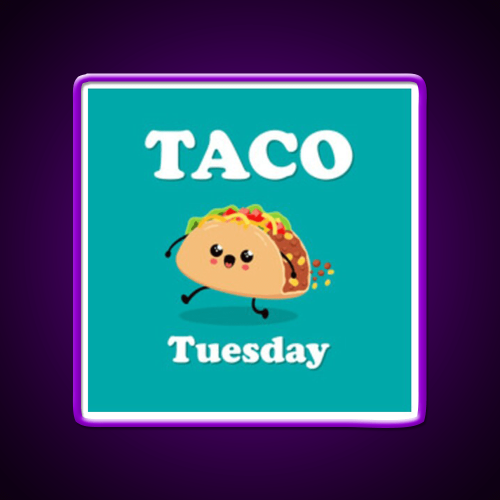 Taco Tuesday Taco Led Neon Sign Mexican Food Sign Rgb Color - Shineneon