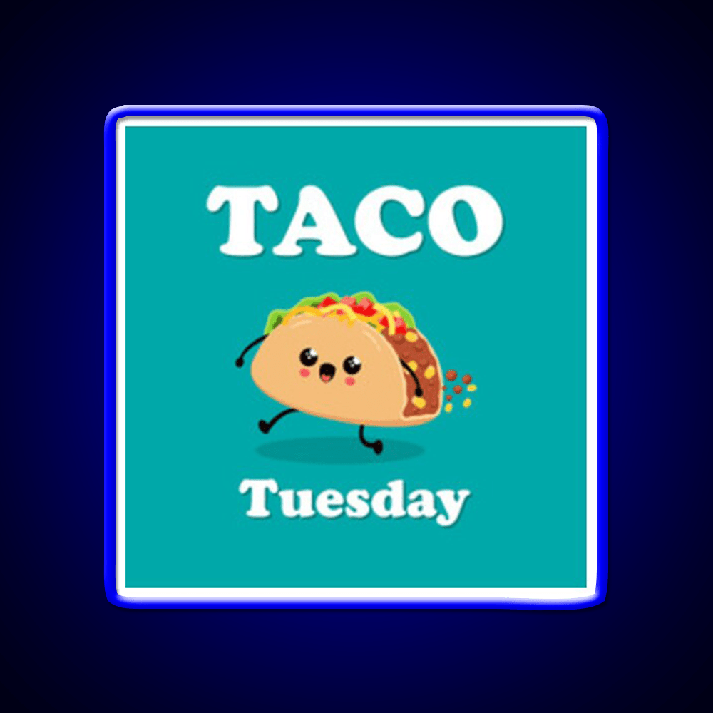 Taco Tuesday Taco Led Neon Sign Mexican Food Sign Rgb Color - Shineneon