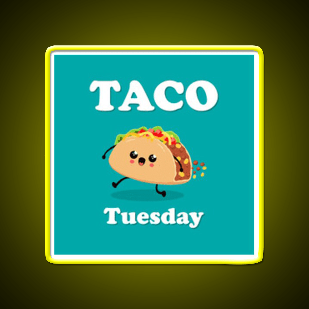 Taco Tuesday Taco Led Neon Sign Mexican Food Sign Rgb Color - Shineneon