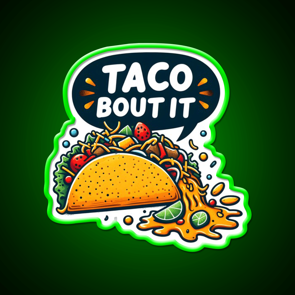 Taco Tuesday Taco Lover Fast Food Led Neon Sign For Burger Place Rgb Color - Shineneon