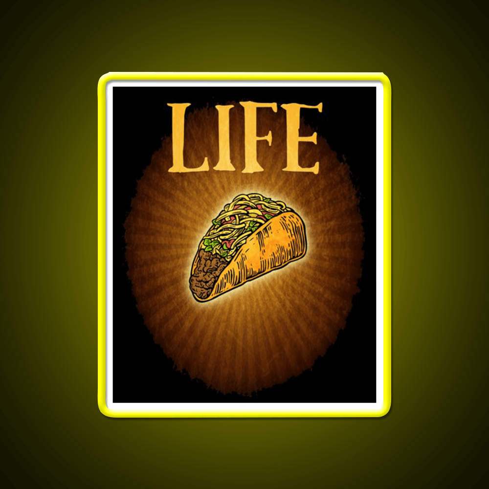 Tacos Are Life Taco Led Neon Sign Mexican Food Sign Rgb Color - Shineneon