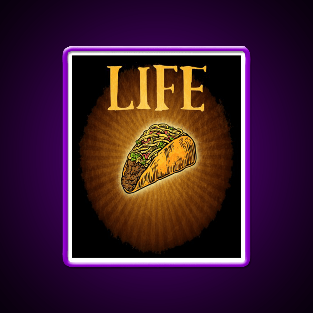 Tacos Are Life Taco Led Neon Sign Mexican Food Sign Rgb Color - Shineneon