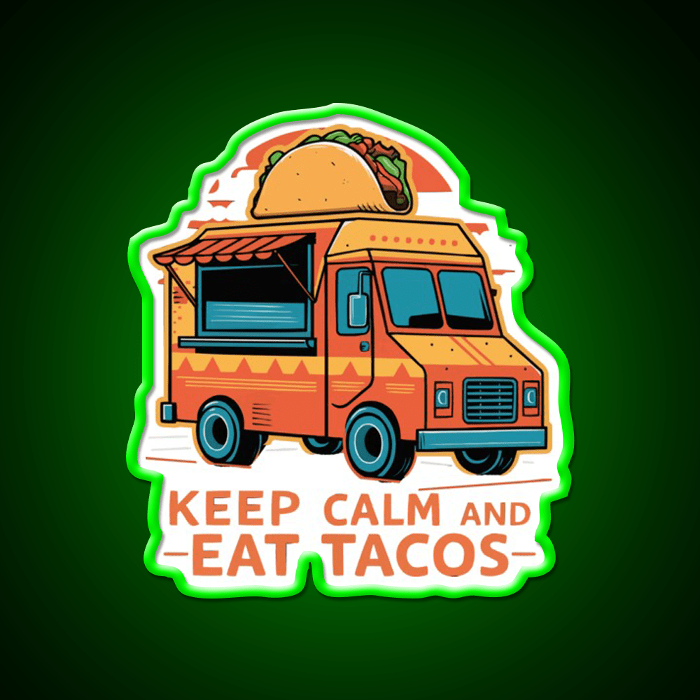 Tacos Car Taco Led Neon Sign Mexican Food Sign Rgb Color - Shineneon