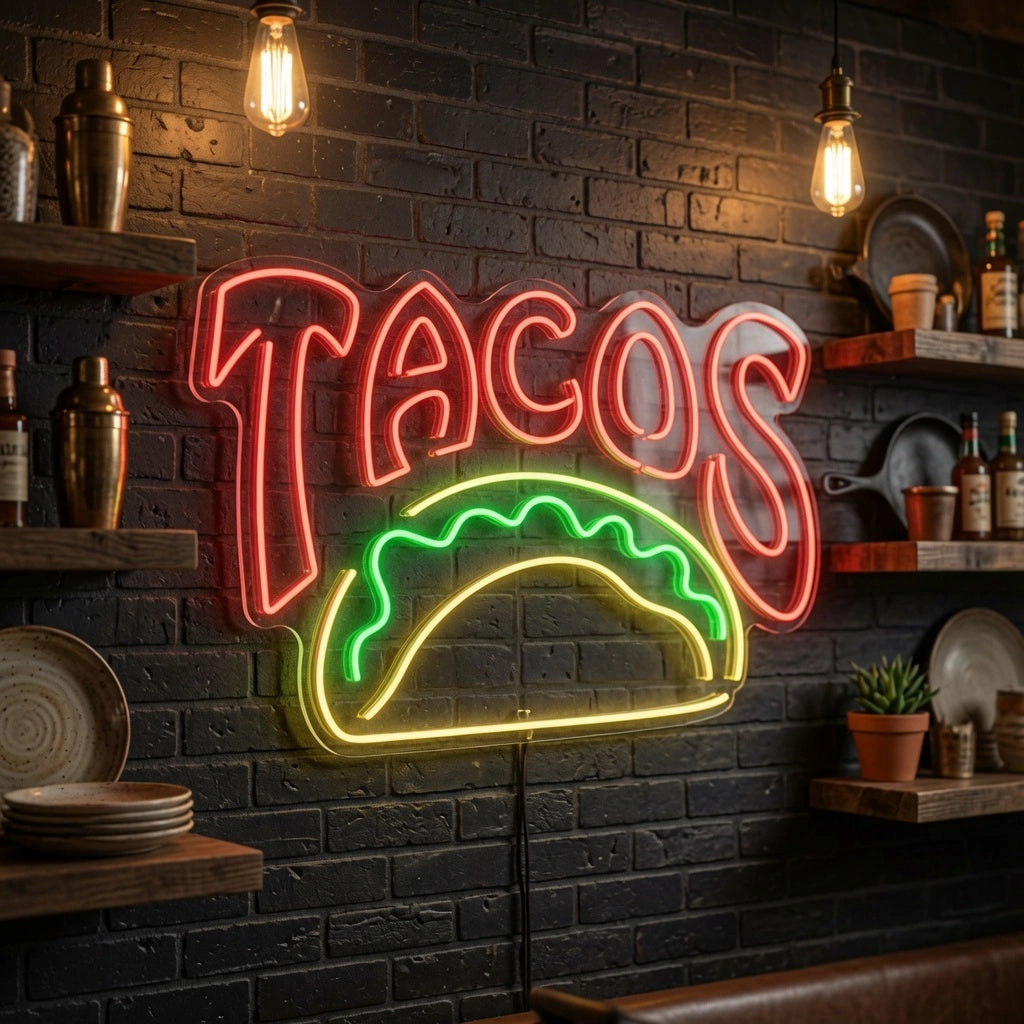 Tacos LED Neon Sign - 02 High-Converting Product Image