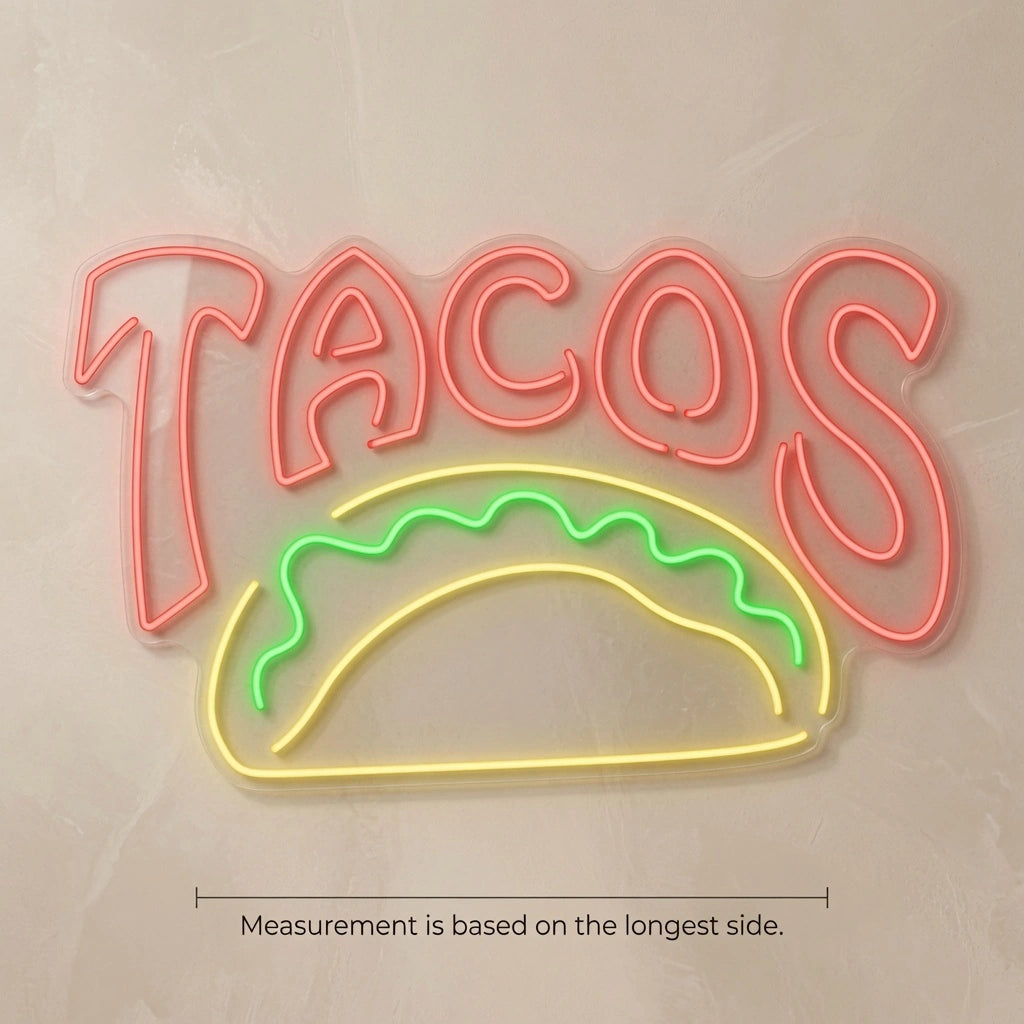 Tacos LED Neon Sign - 04 Size Image
