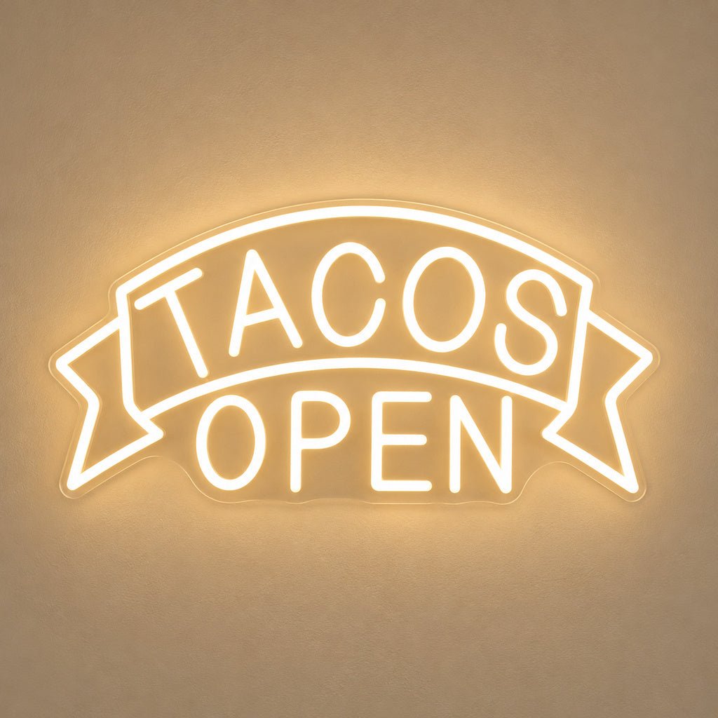 Tacos Open LED Neon Sign - Shineneon