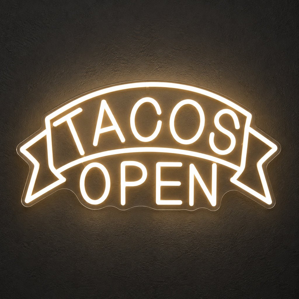 Tacos Open LED Neon Sign - Shineneon