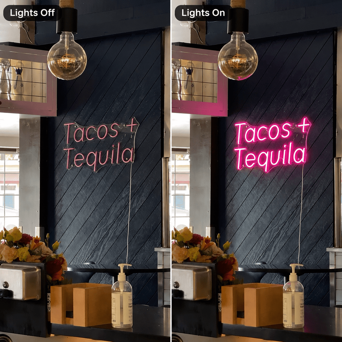 Tacos + Tequila LED Neon Sign - Shineneon