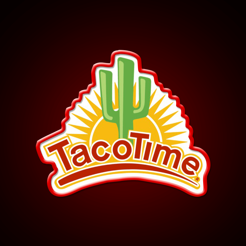 Tacotime Resto Fast Food Led Neon Sign For Burger Place Rgb Color - Shineneon
