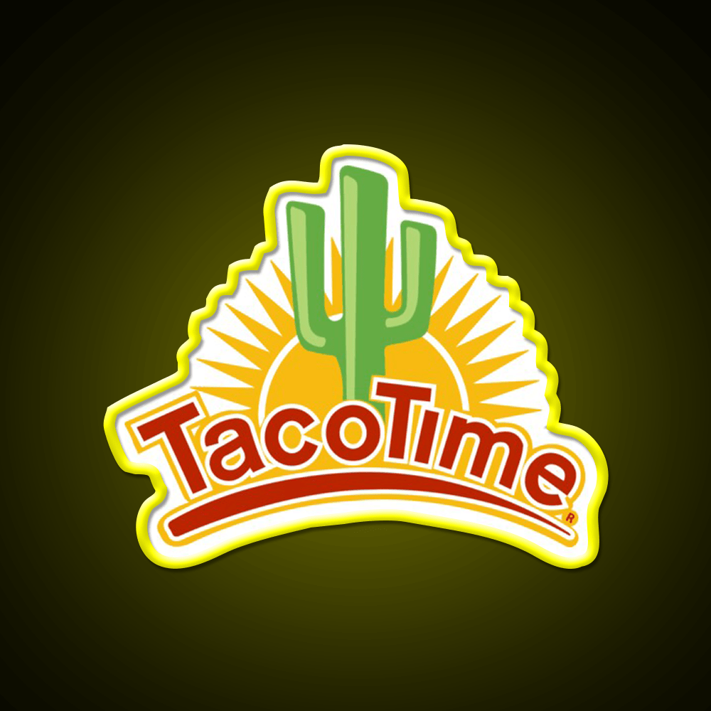 Tacotime Resto Fast Food Led Neon Sign For Burger Place Rgb Color - Shineneon