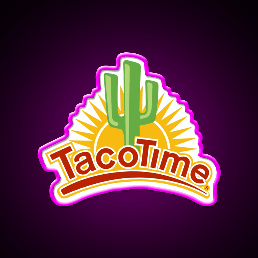 Tacotime Resto Fast Food Led Neon Sign For Burger Place Rgb Color - Shineneon