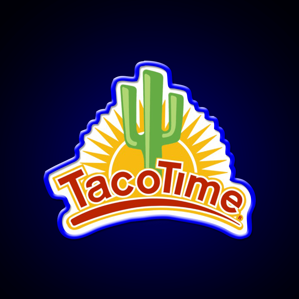 Tacotime Resto Fast Food Led Neon Sign For Burger Place Rgb Color - Shineneon