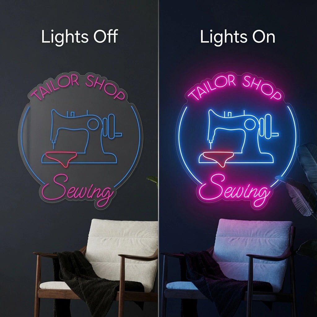 Tailor Shop Sewing Wall Decor LED Neon Sign - Shineneon