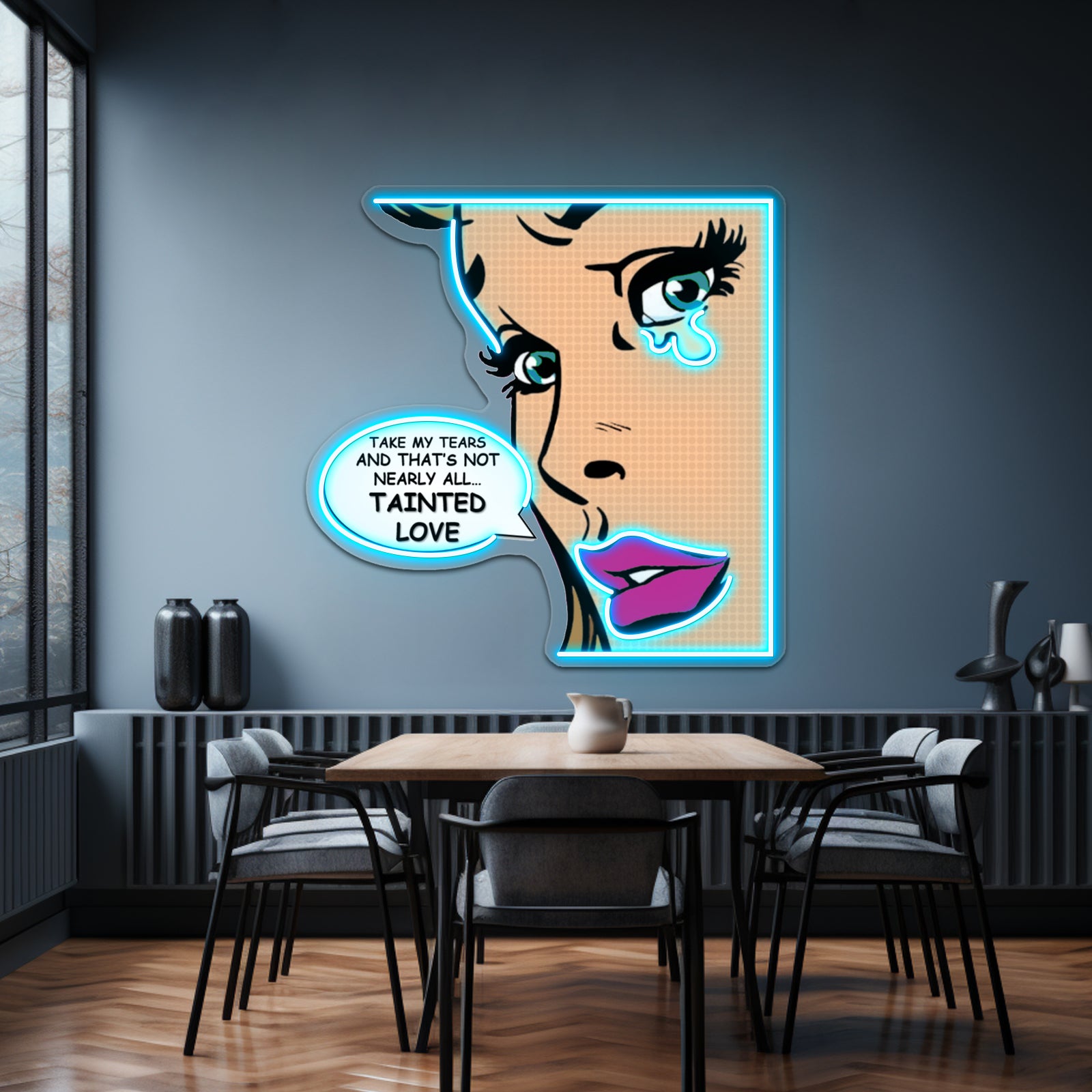 Tainted Love Pop Art Soft Cell Artwork Neon Signs For Sale | Shineneon