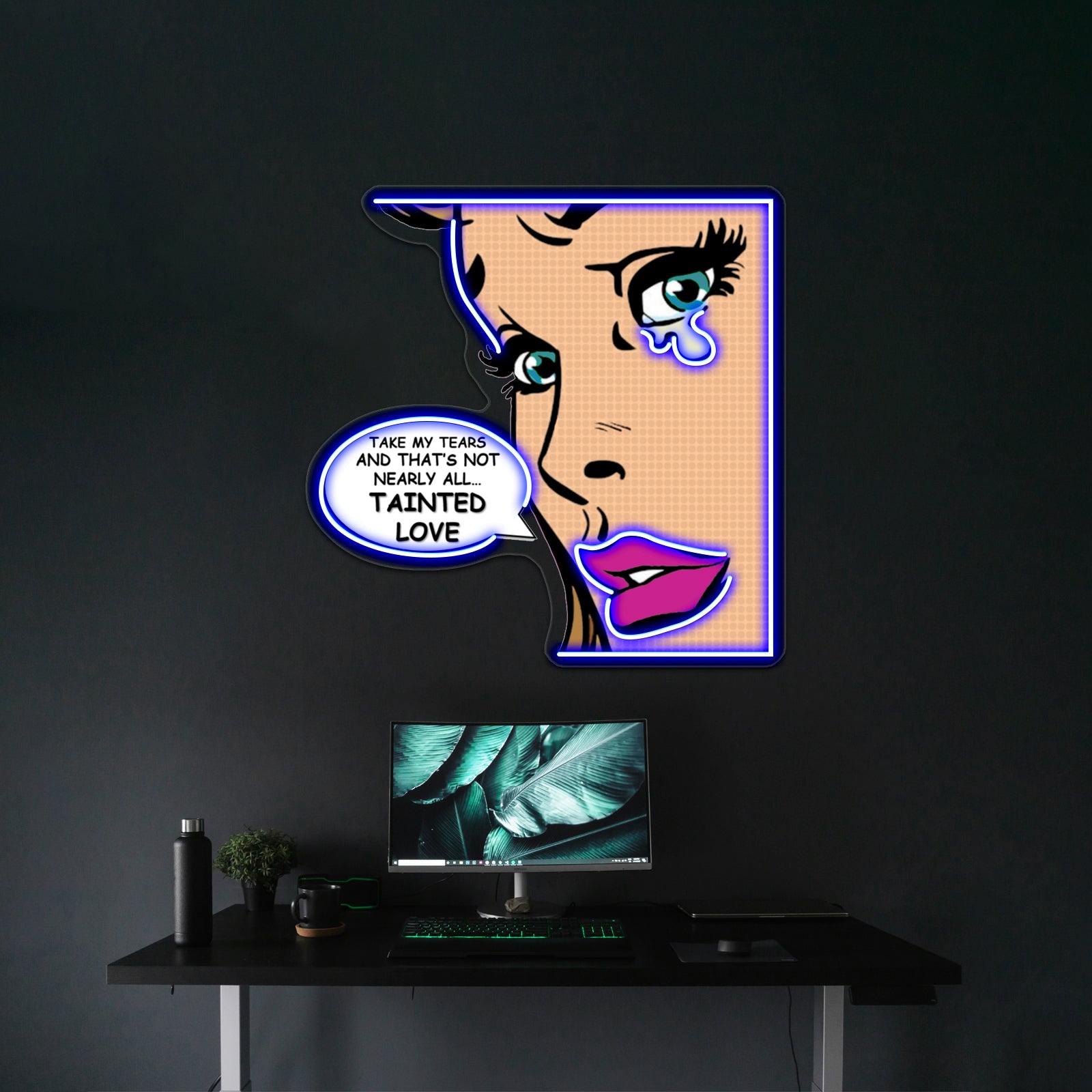 Tainted Love Pop Art Soft Cell Artwork Neon Signs For Sale | Shineneon