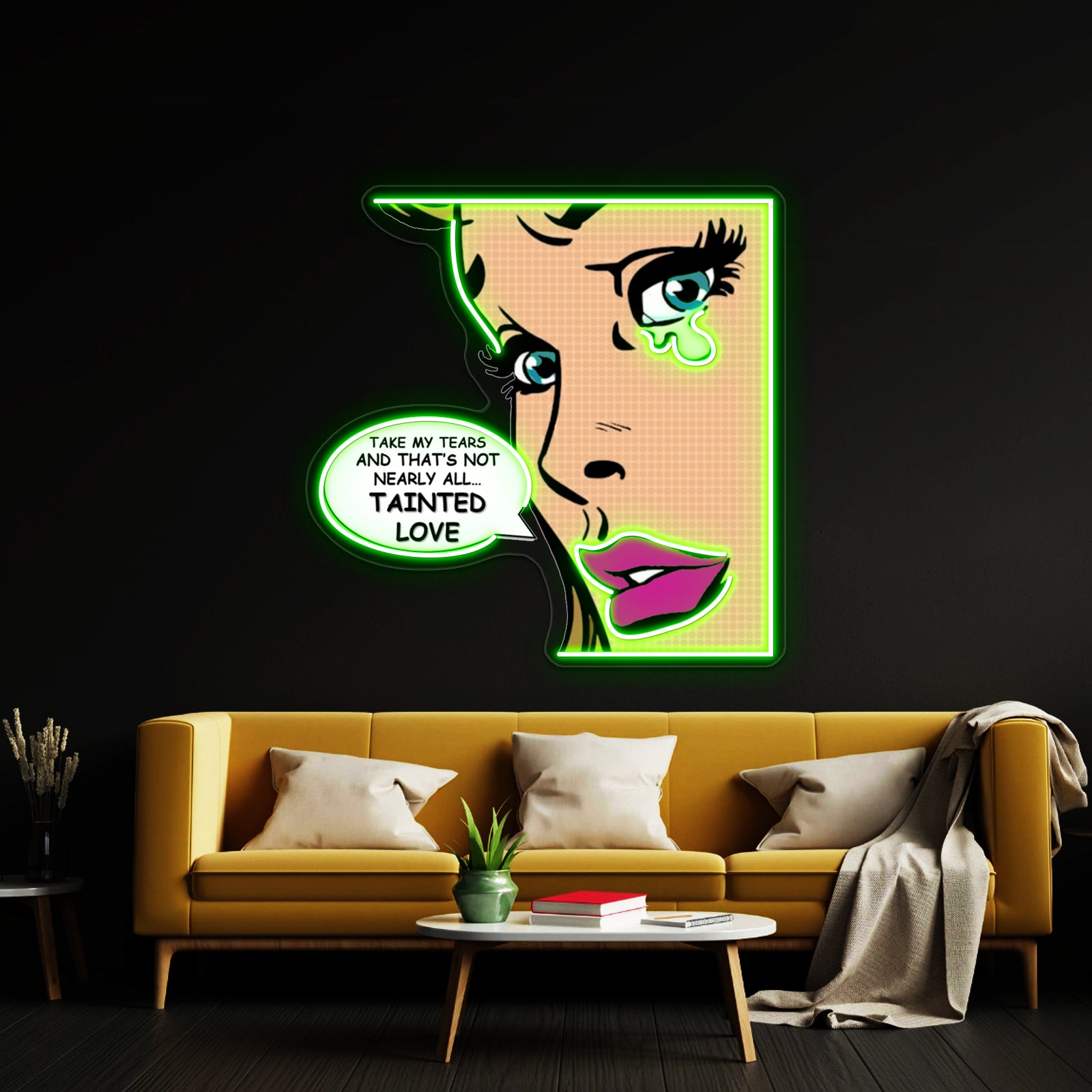 Tainted Love Pop Art Soft Cell Artwork Neon Signs For Sale | Shineneon