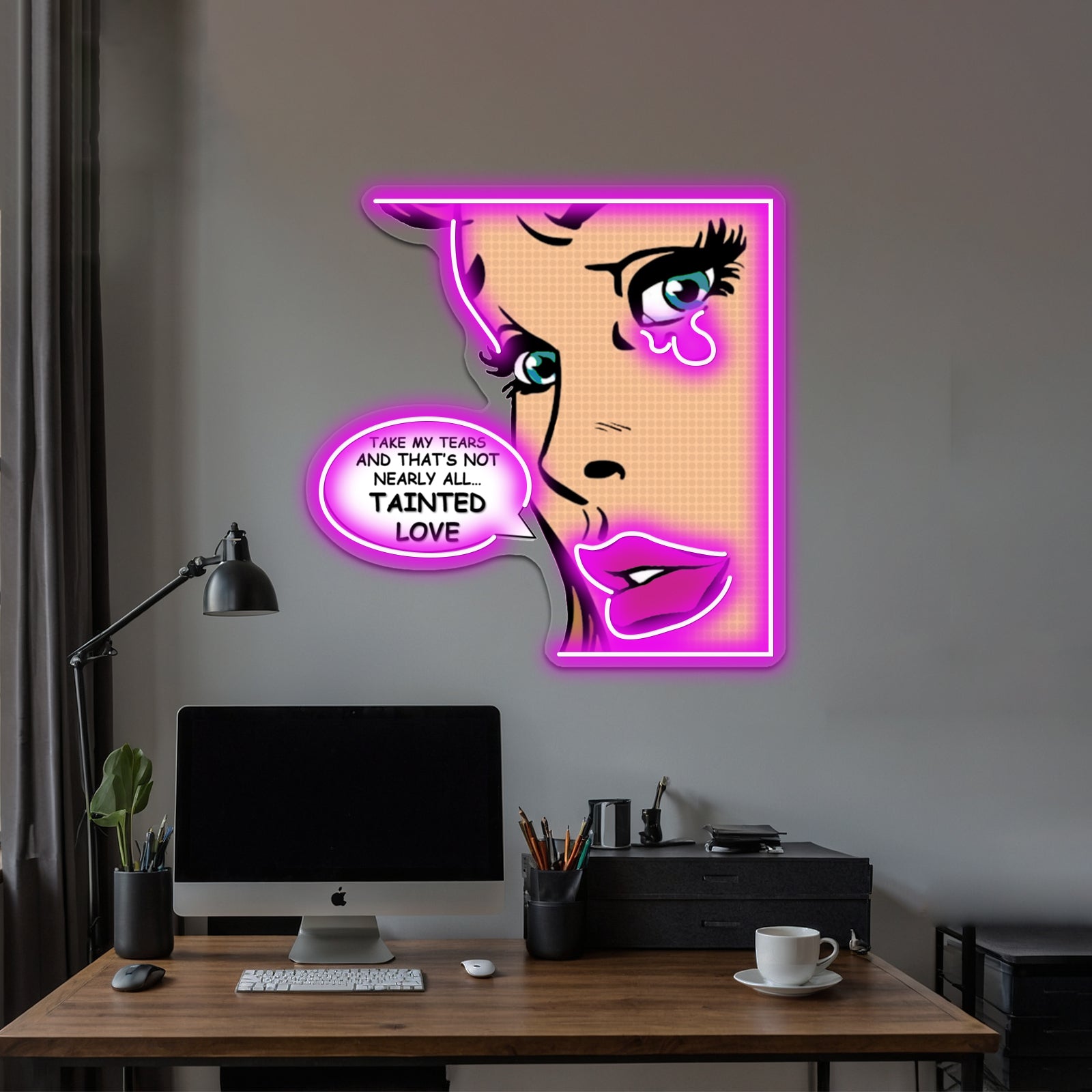 Tainted Love Pop Art Soft Cell Artwork Neon Signs For Sale | Shineneon