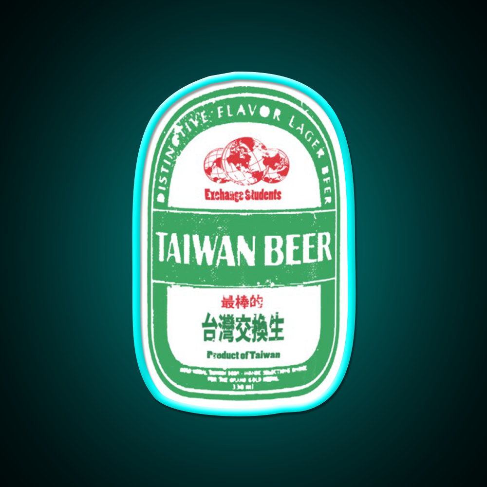 Taiwanese Beer Exchange Student Beer Bar Decor Led Neon Sign Rgb Color