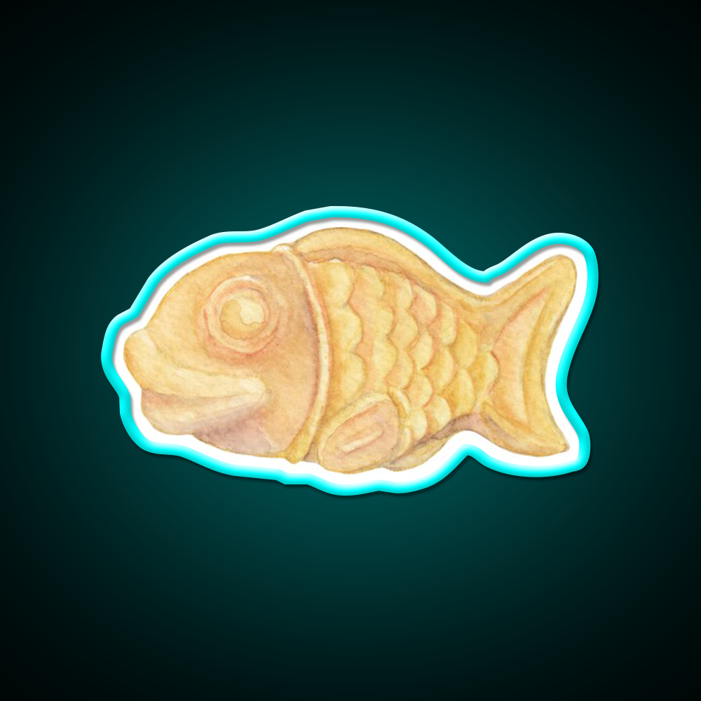 Taiyaki Asian Cultural Led Neon Sign Rgb Color - Size and dimension reference