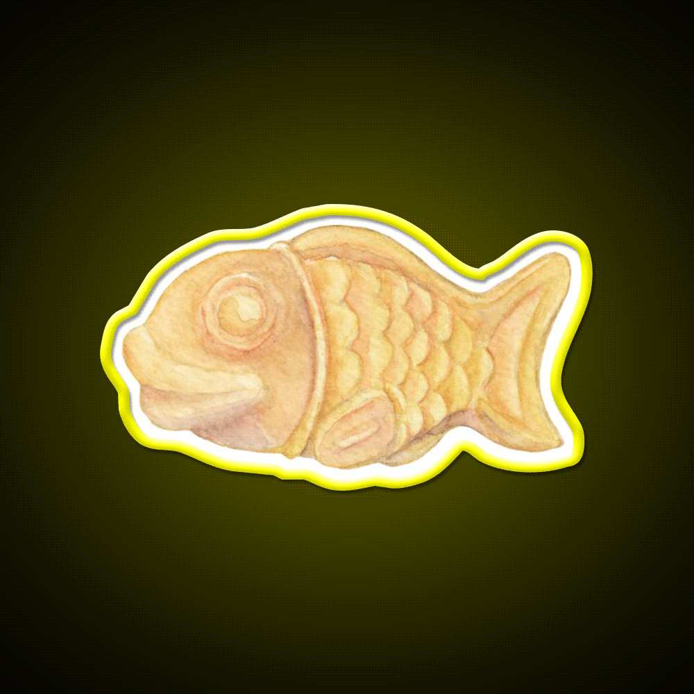 Taiyaki Asian Cultural Led Neon Sign Rgb Color - Custom LED neon sign front view