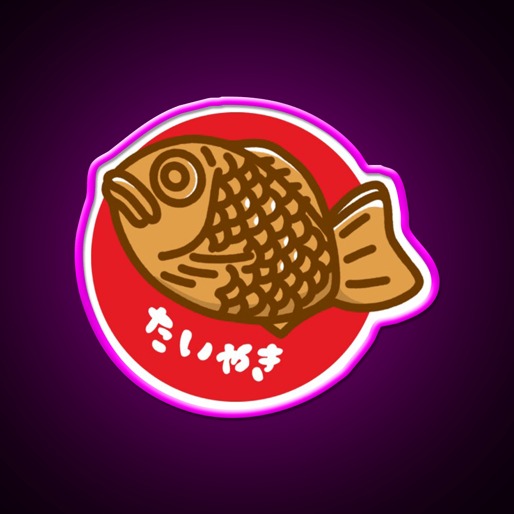 Taiyaki Snack Food Led Neon Sign Rgb Color - Shineneon