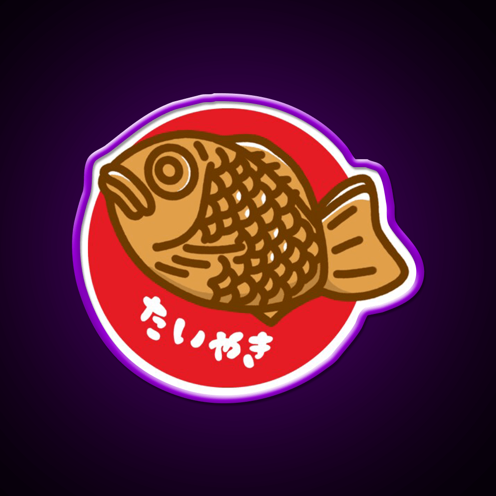 Taiyaki Snack Food Led Neon Sign Rgb Color - Shineneon