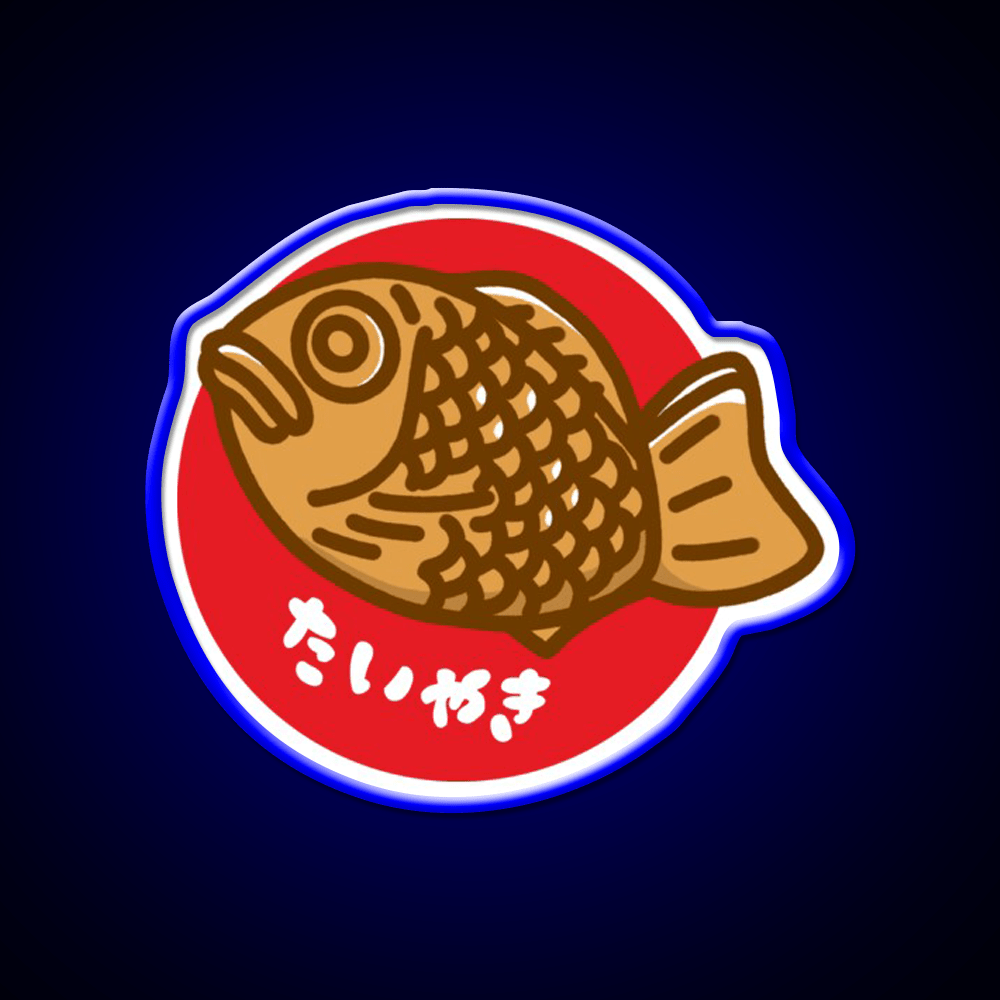 Taiyaki Snack Food Led Neon Sign Rgb Color - Shineneon