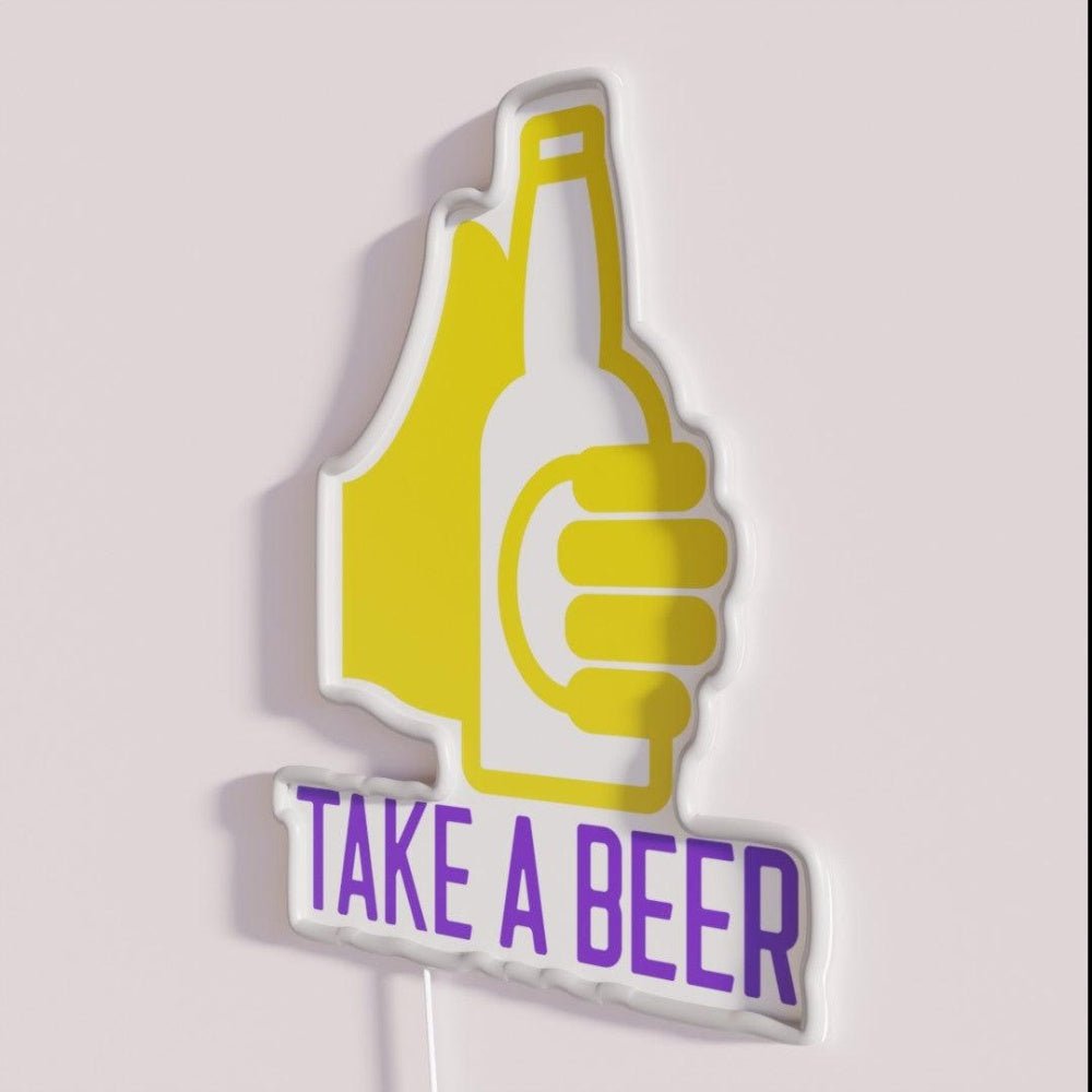 Take A Beer Rgb Led Neon Sign - Shineneon
