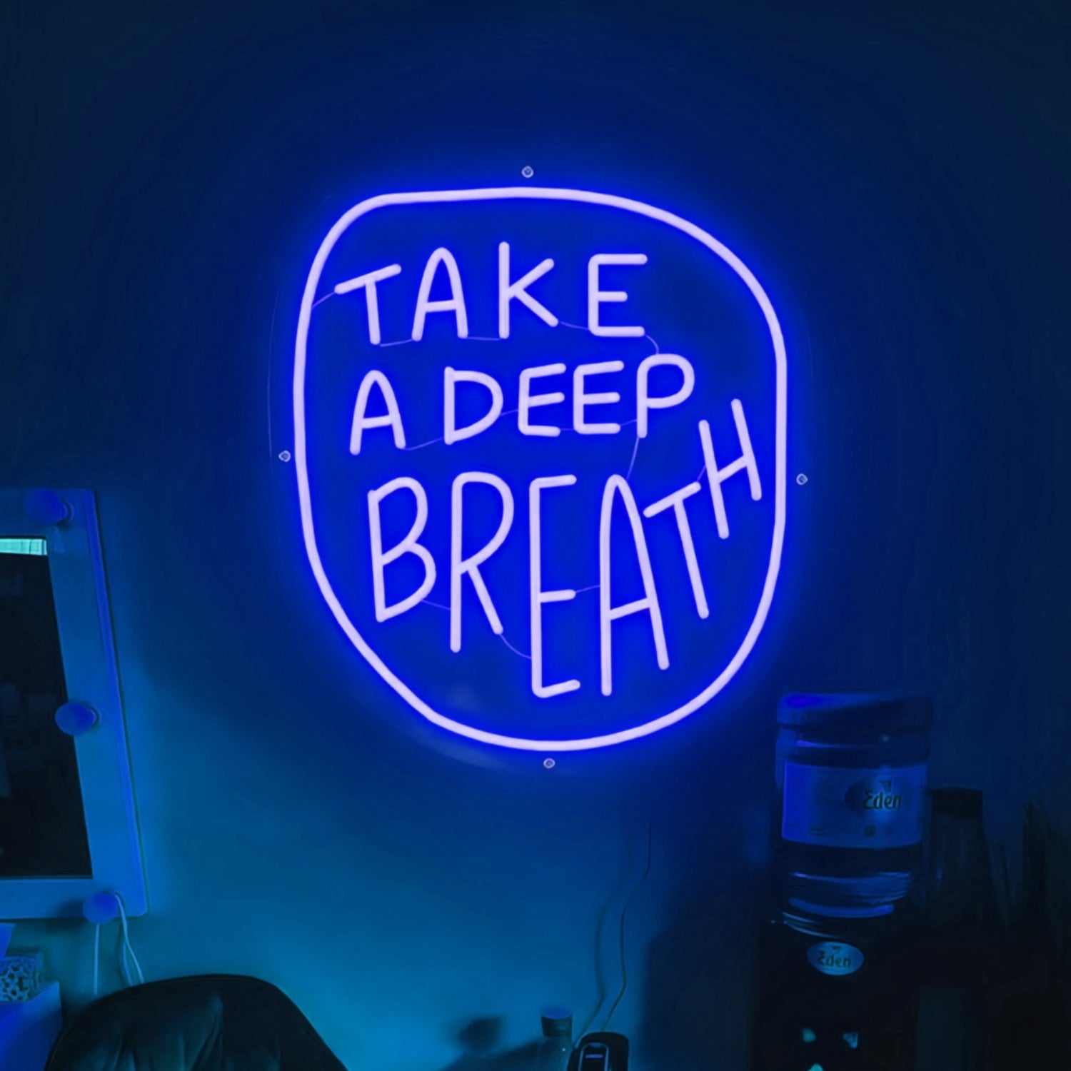 Take A Deep Breath Luminous Lettering - Shineneon