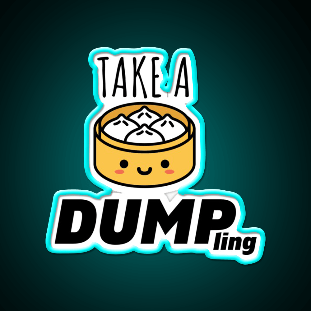 Take A Dumpling Led Neon Sign Chinese Food Rgb Color - Shineneon
