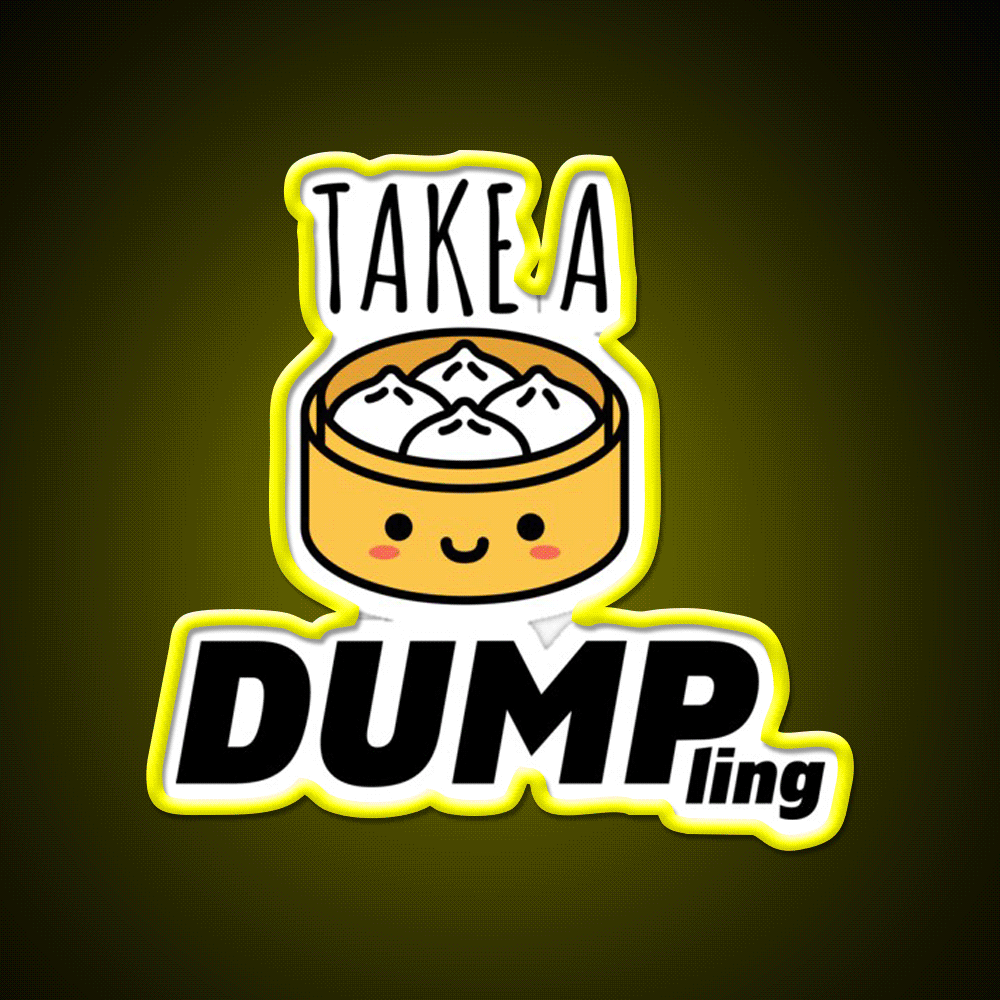 Take A Dumpling Led Neon Sign Chinese Food Rgb Color