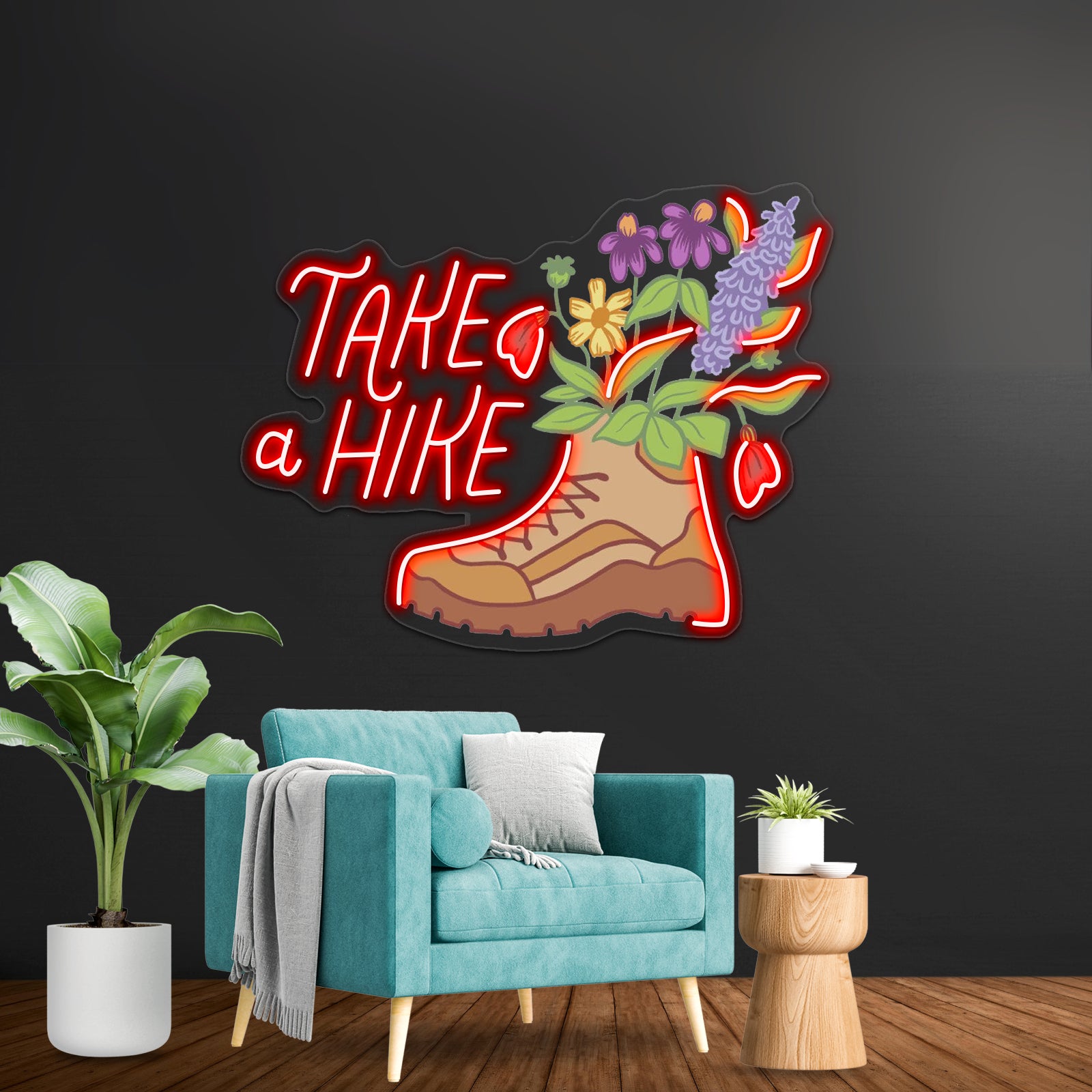 Take A Hike Nature Neon Sign Artwork For Gaming Neon Signs | Shineneon