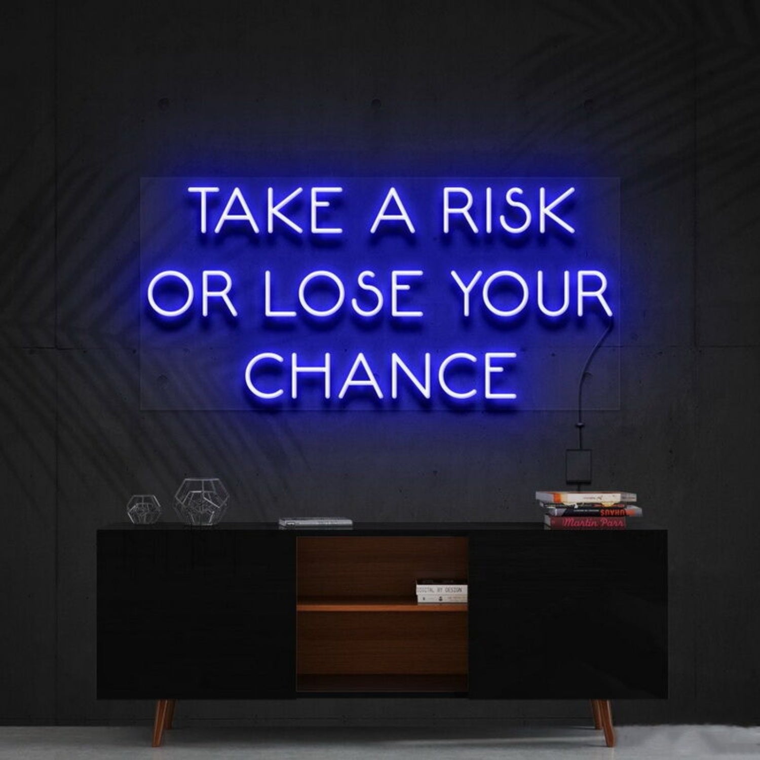 Take A Risk Or Lose Your Chance Led Neon Sign For Motivational Decor | Shineneon