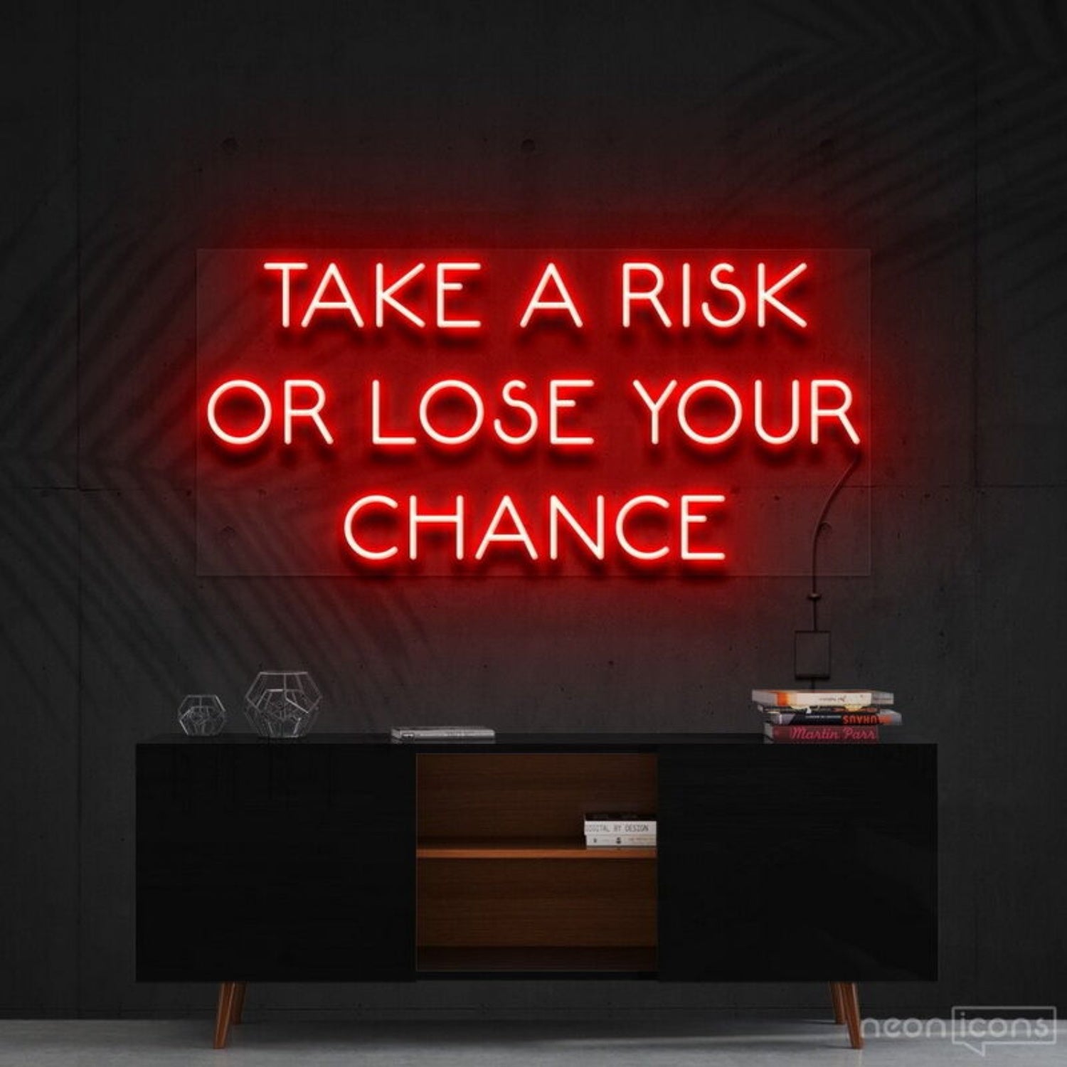 Take A Risk Or Lose Your Chance Led Neon Sign For Motivational Decor | Shineneon