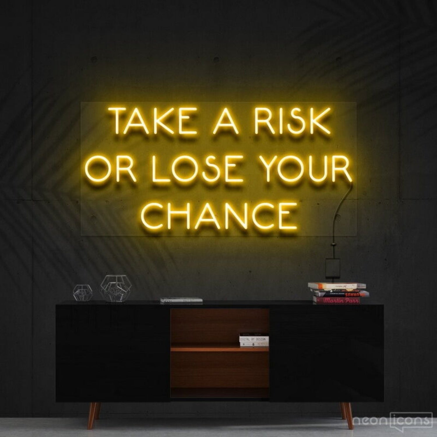 Take A Risk Or Lose Your Chance Led Neon Sign For Motivational Decor | Shineneon