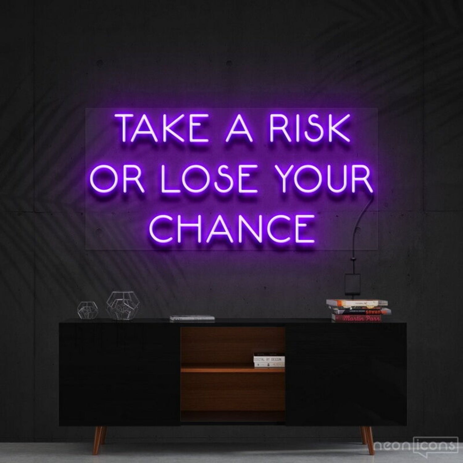 Take A Risk Or Lose Your Chance Led Neon Sign For Motivational Decor | Shineneon