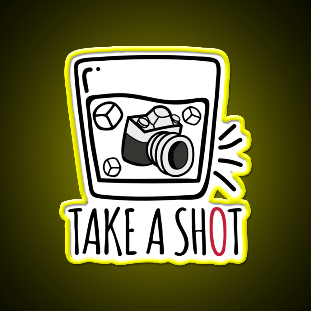 Take A Shot Party Drink Tequila Led Neon Sign Rgb Color - Shineneon
