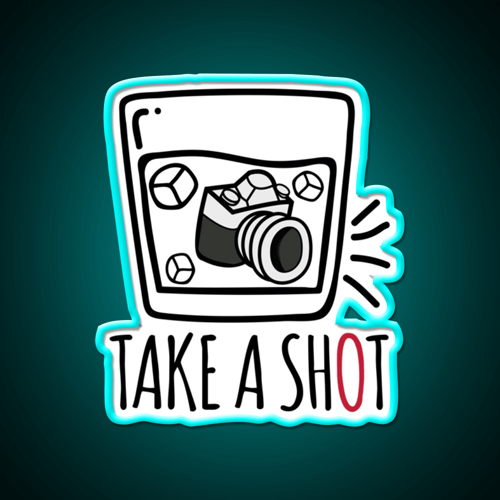 Take A Shot Party Drink Tequila Led Neon Sign Rgb Color - Shineneon