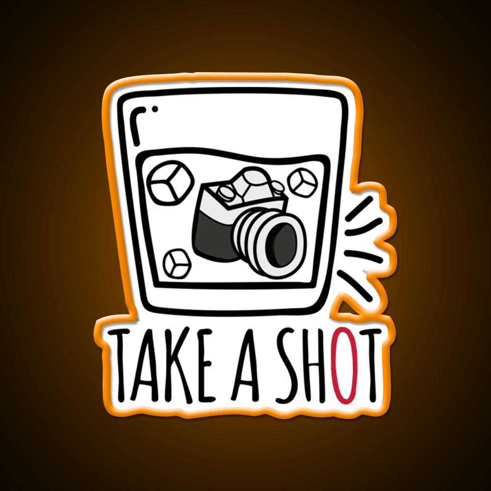 Take A Shot Party Drink Tequila Led Neon Sign Rgb Color - Shineneon