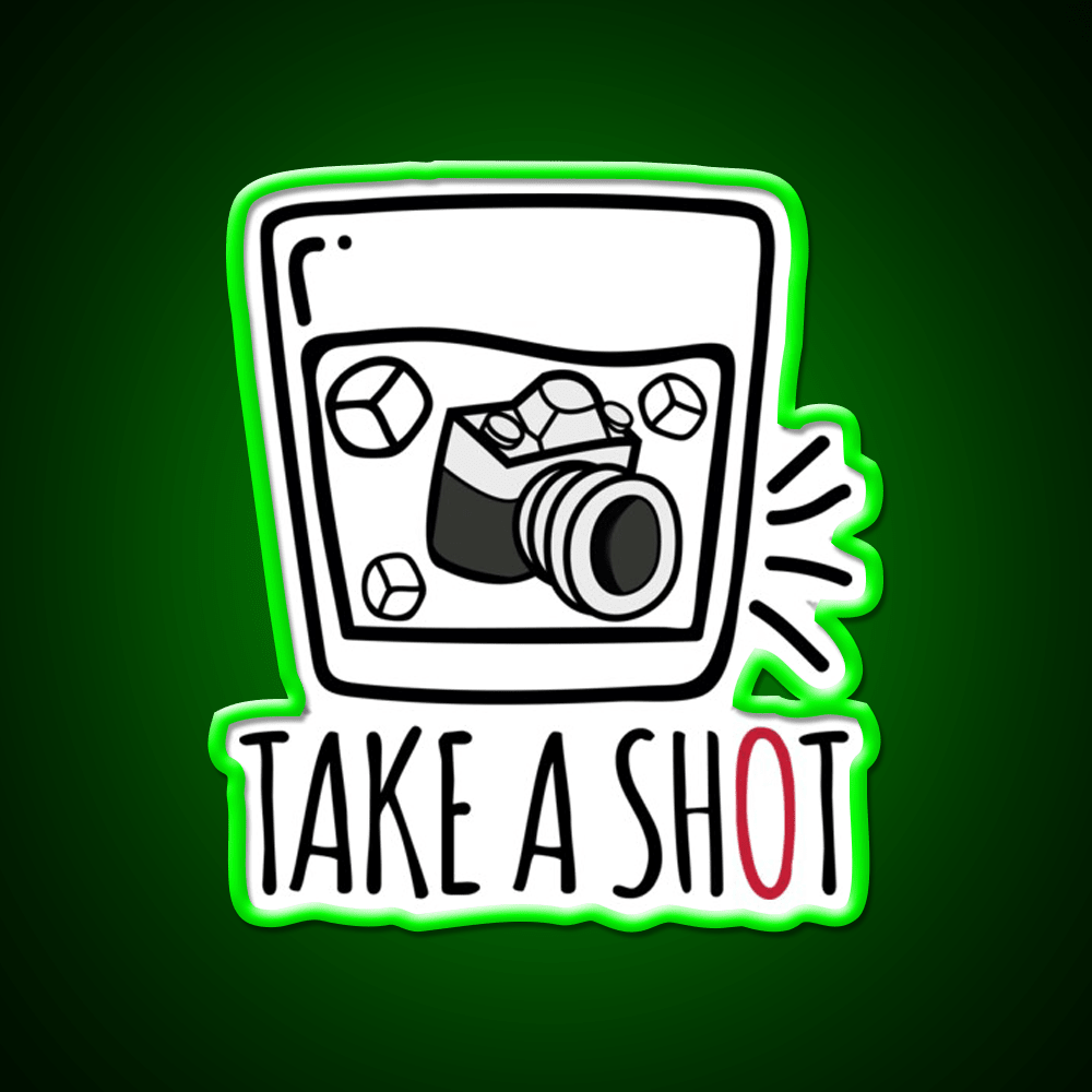 Take A Shot Party Drink Tequila Led Neon Sign Rgb Color - Shineneon