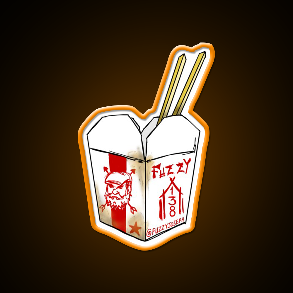 Take Away Led Neon Sign Chinese Food Rgb Color