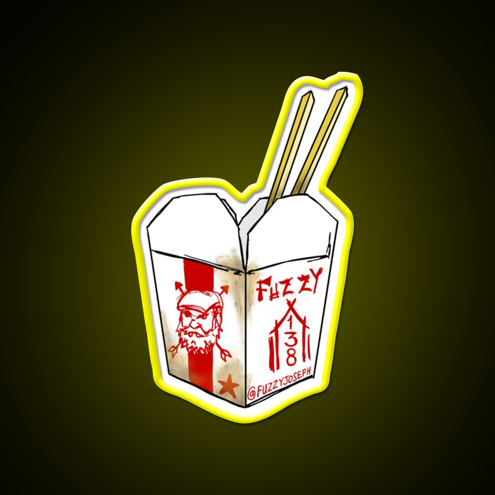 Take Away Led Neon Sign Chinese Food Rgb Color