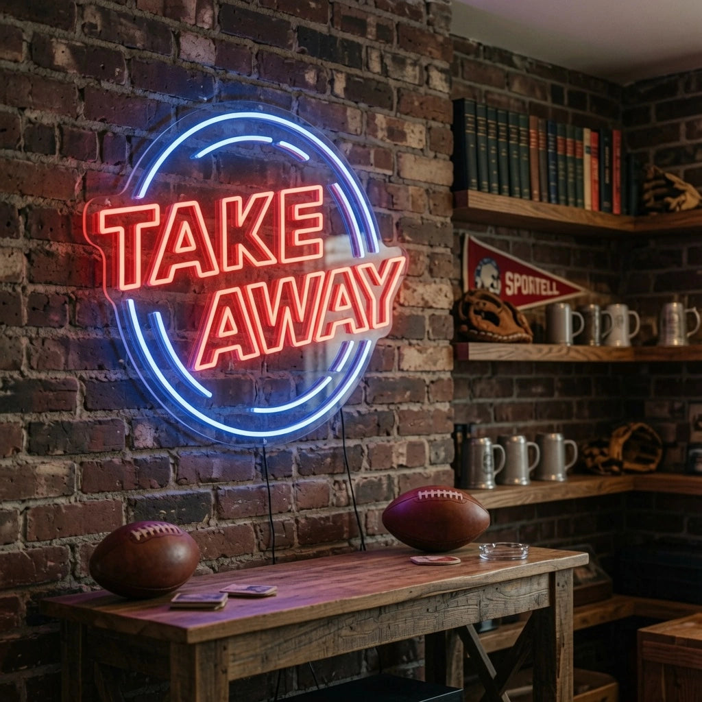 Take Away Wall Decor LED Neon Sign - 03 Real Lifestyle Scene
