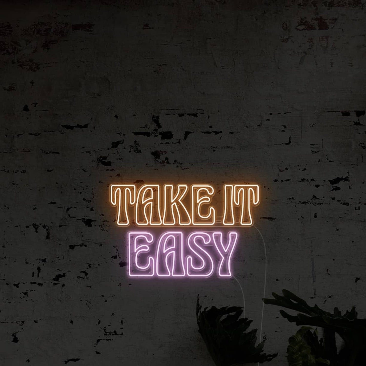 Take It Easy Led Neon Sign Wall Art | Shineneon